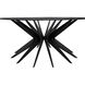 Spider 40 X 40 inch Matte Black Coffee Table