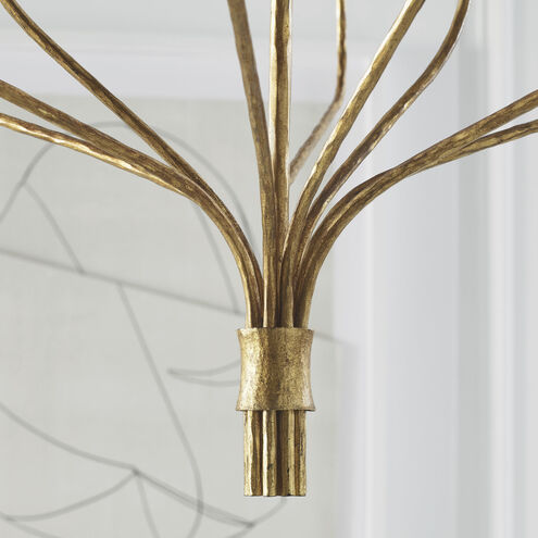 Ian K. Fowler Belfair LED 36.25 inch Gilded Iron Two-Tier Chandelier Ceiling Light, Large