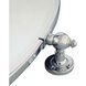 Pivot Mirrors 36 X 27 inch Chrome Mirror, Oval Beveled