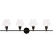 Rochester 4 Light 38 inch Black Wall sconce Wall Light