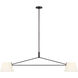 Richard June Hale 2 Light 56 inch Aged Iron Linear Chandelier Ceiling Light