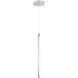 Charmed LED 1 inch Brushed Nickel Pendant Ceiling Light, dweLED