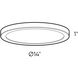Delta 1 Light 14 inch Gold Flush Mount Ceiling Light