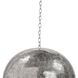 Pierced 5 Light 18 inch Polished Nickel Pendant Ceiling Light, Sphere