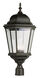 Classical 3 Light 27 inch Black Outdoor Postmount Lantern