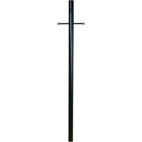 Smooth Direct Burial 84 inch Textured Black Outdoor Post, Photocell