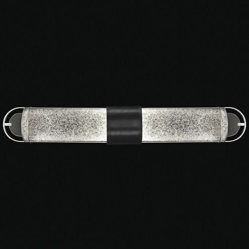 Bond 2 Light 35 inch Black/Silver Bath Bar Wall Light