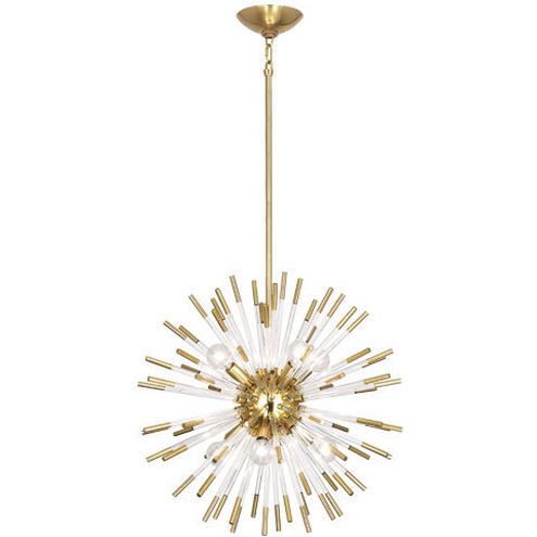 Andromeda 8 Light 20 inch Modern Brass Pendant Ceiling Light