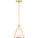Fulton 1 Light 9.25 inch Antique Gold Mini Pendant Ceiling Light