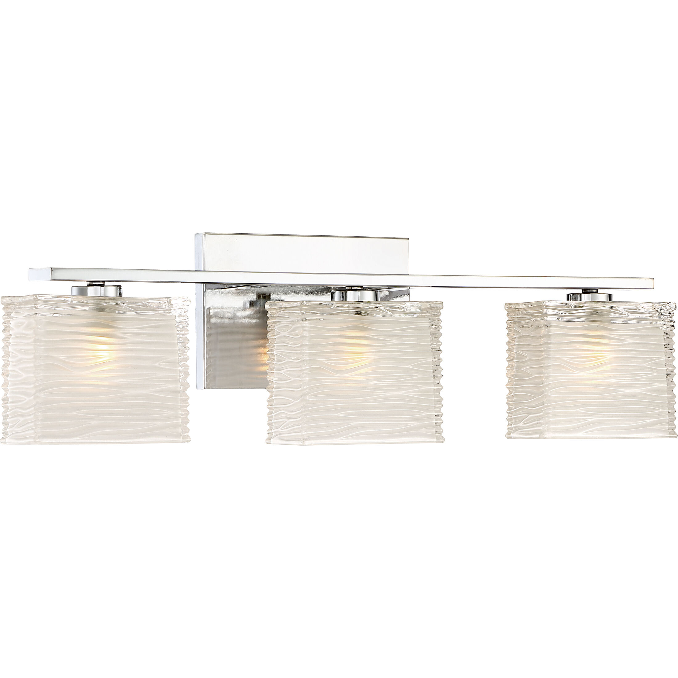 Westcap 3 Light 23 inch Polished Chrome Bath Light Wall Light, Large