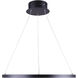Madison LED 21 inch Black LED Chandelier Ceiling Light