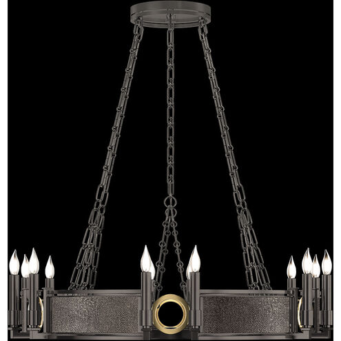 Mirage 12 Light 35.75 inch Black Chandelier Ceiling Light