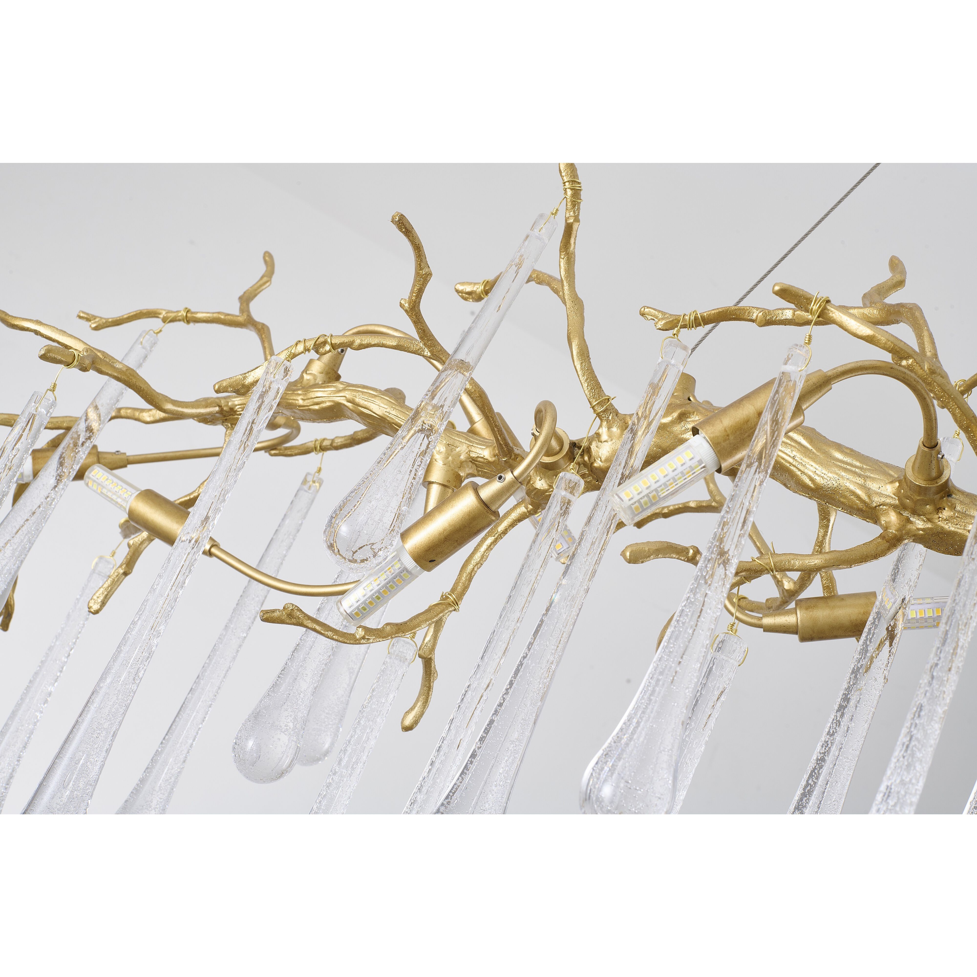 CC Series 14 Light 17.72 inch Brass Chandelier Ceiling Light