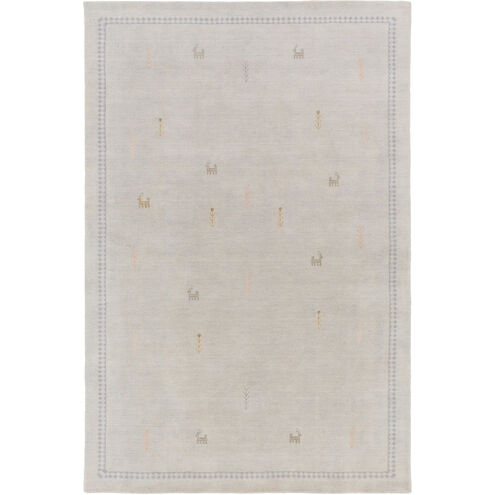 Gava 36 X 24 inch Green and Yellow Area Rug, Wool