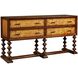 Rowan 70.63 X 20.88 inch Honey with Dark Brown Console Table