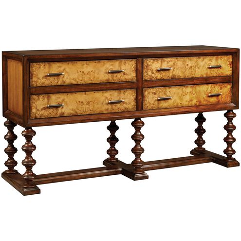 Rowan 70.63 X 20.88 inch Honey with Dark Brown Console Table
