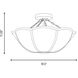 AH by Alexa Hampton Stassi 2 Light 18.5 inch Aged Iron Semi-Flush Mount Ceiling Light