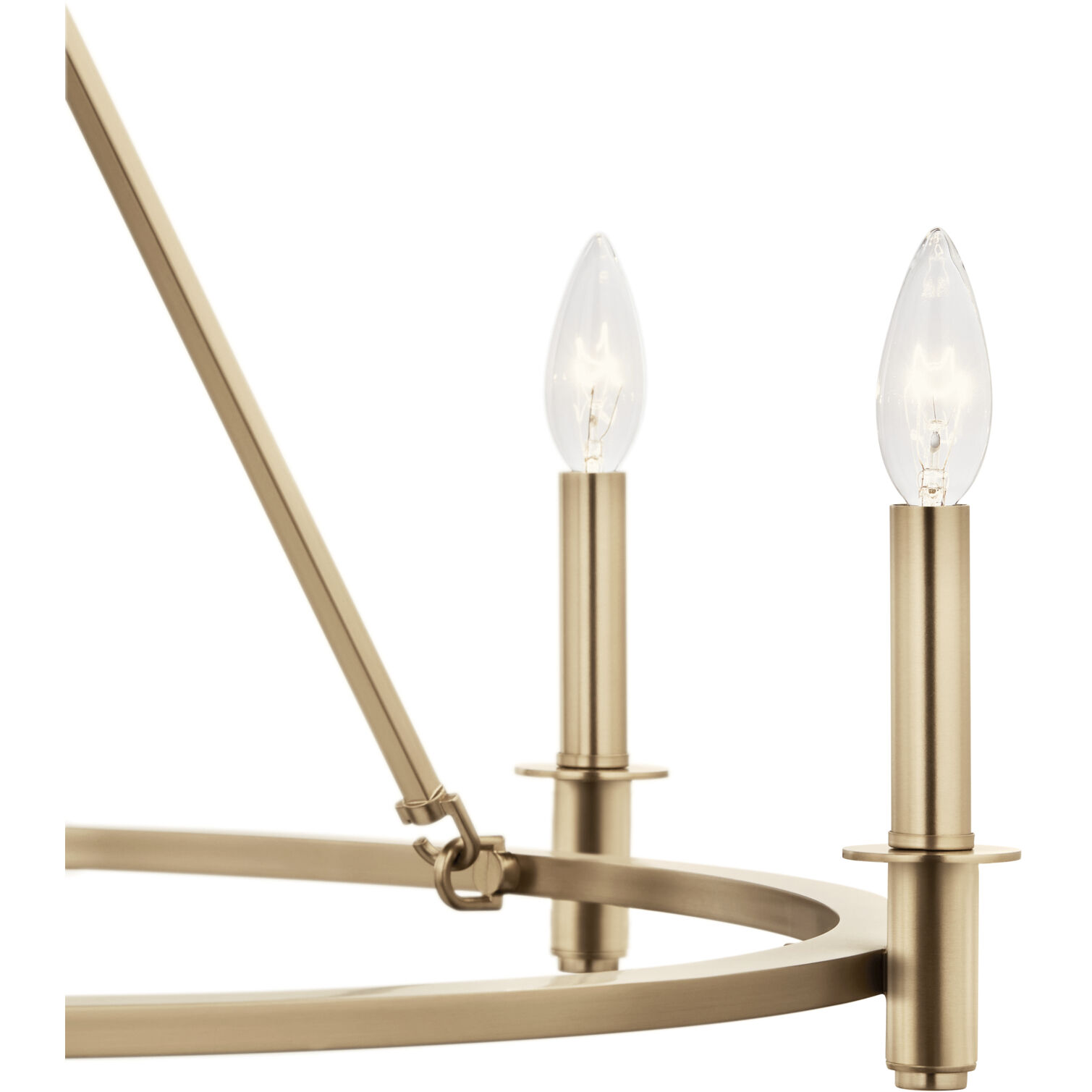 Carrick 6 Light Champagne Bronze Chandelier Ceiling Light, 1 Tier Small