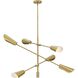 Cornett LED 44.12 inch Brushed Gold Chandelier Ceiling Light
