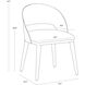 Dezirae Black / Cognac Leather Dining Chair