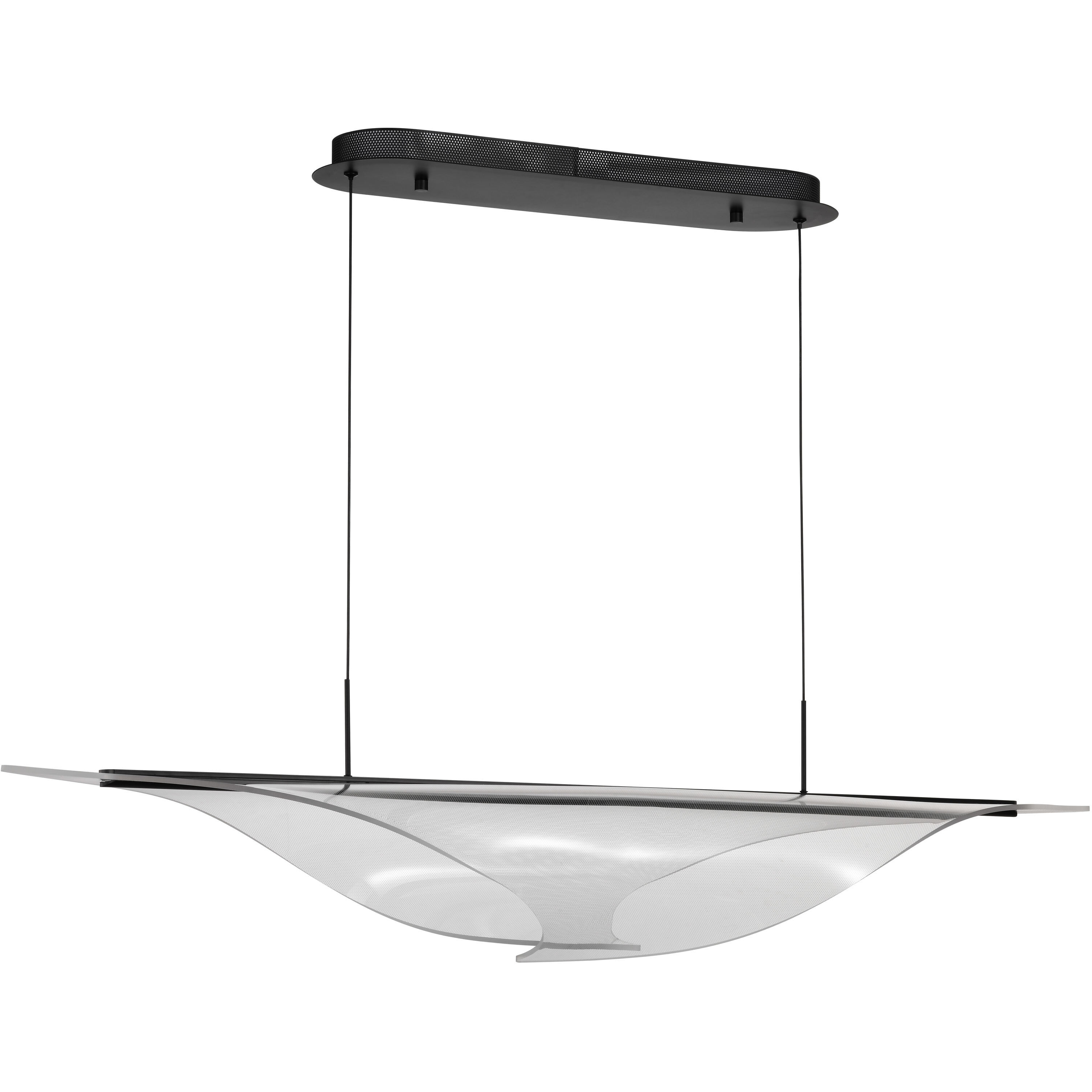 Geneva LED 11.75 inch Matte Black Pendant Ceiling Light
