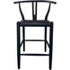 Ventana 38 inch Black Counter Stool