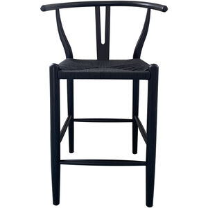 Ventana 38 inch Black Counter Stool