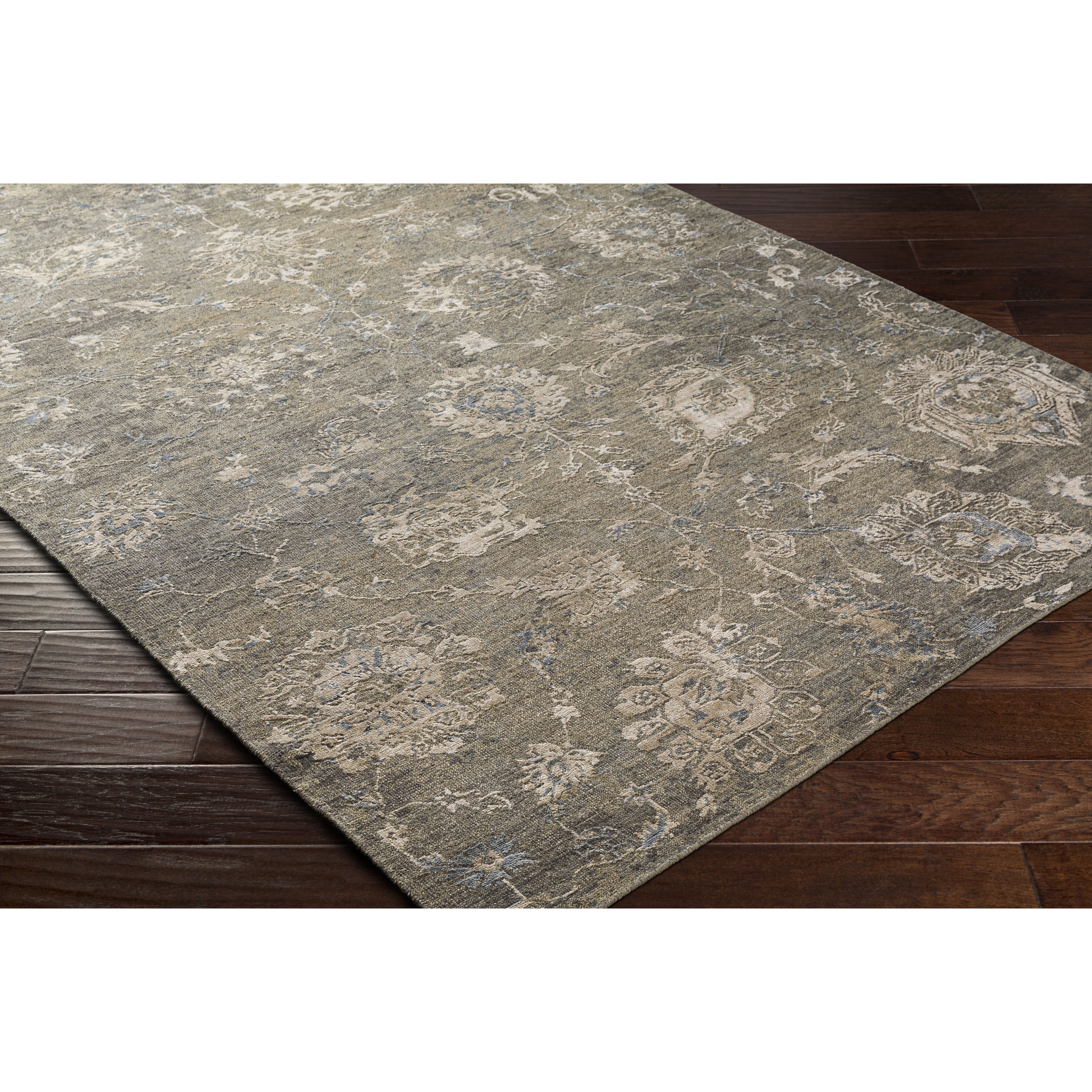 Sufi 36 X 24 inch Charcoal Rug in 2 x 3, Rectangle