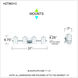 Hazlett 4 Light 31 inch Polished Chrome Bath Light Wall Light