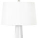 Star 32.5 inch 150.00 watt White Table Lamp Portable Light