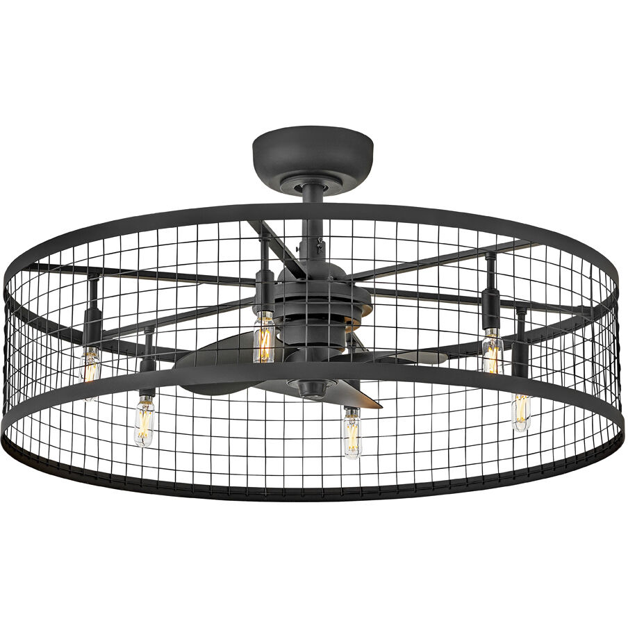 Finnigan 14 inch Matte Black Fan