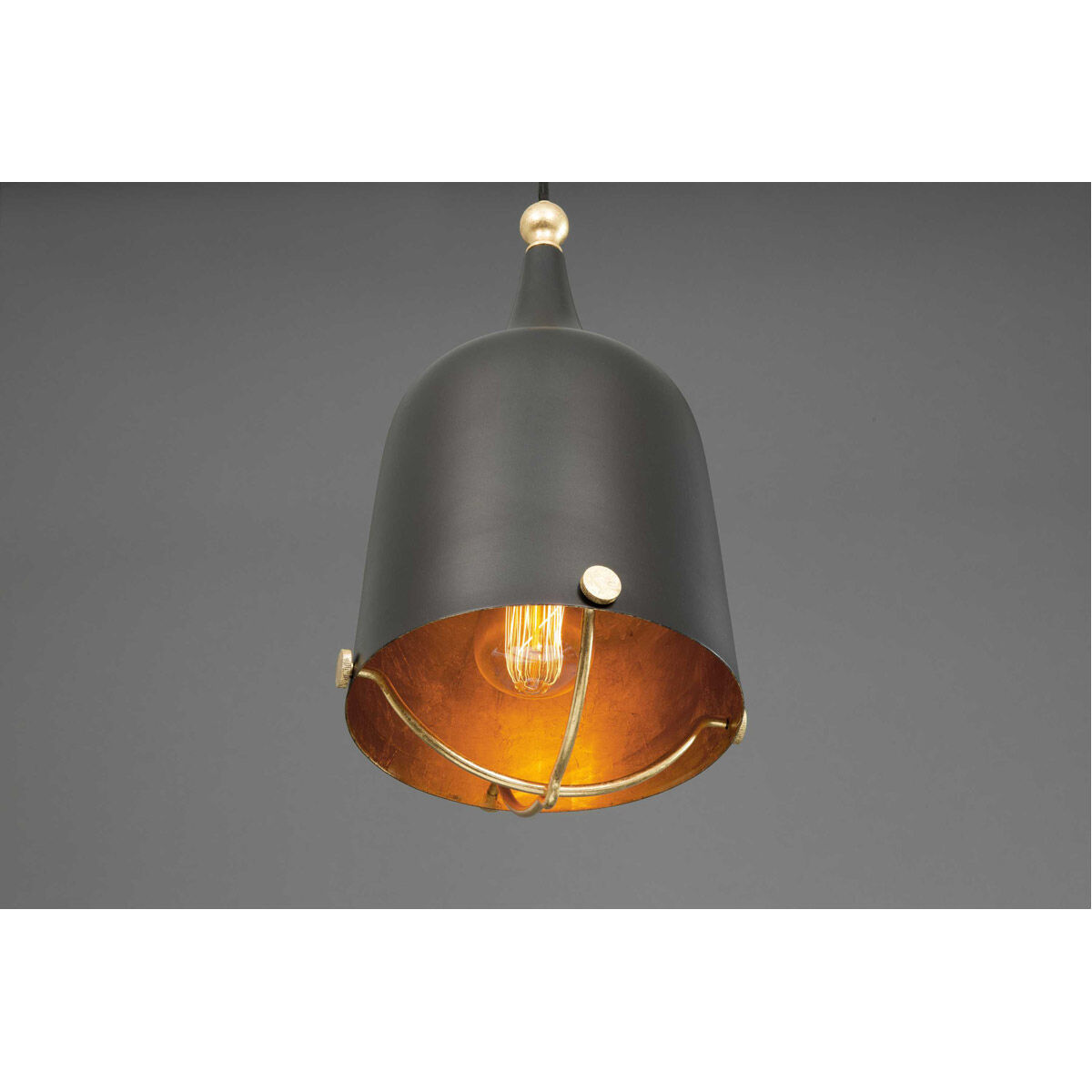 Era 1 Light Matte Black Pendant Ceiling Light, Design Series