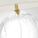 Julie Neill Talia 29.25 inch 15.00 watt Clear Glass Table Lamp Portable Light, Medium