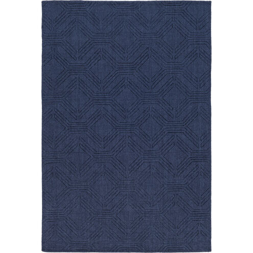 Ashlee 36 X 24 inch Dark Blue Rug in 2 x 3, Rectangle