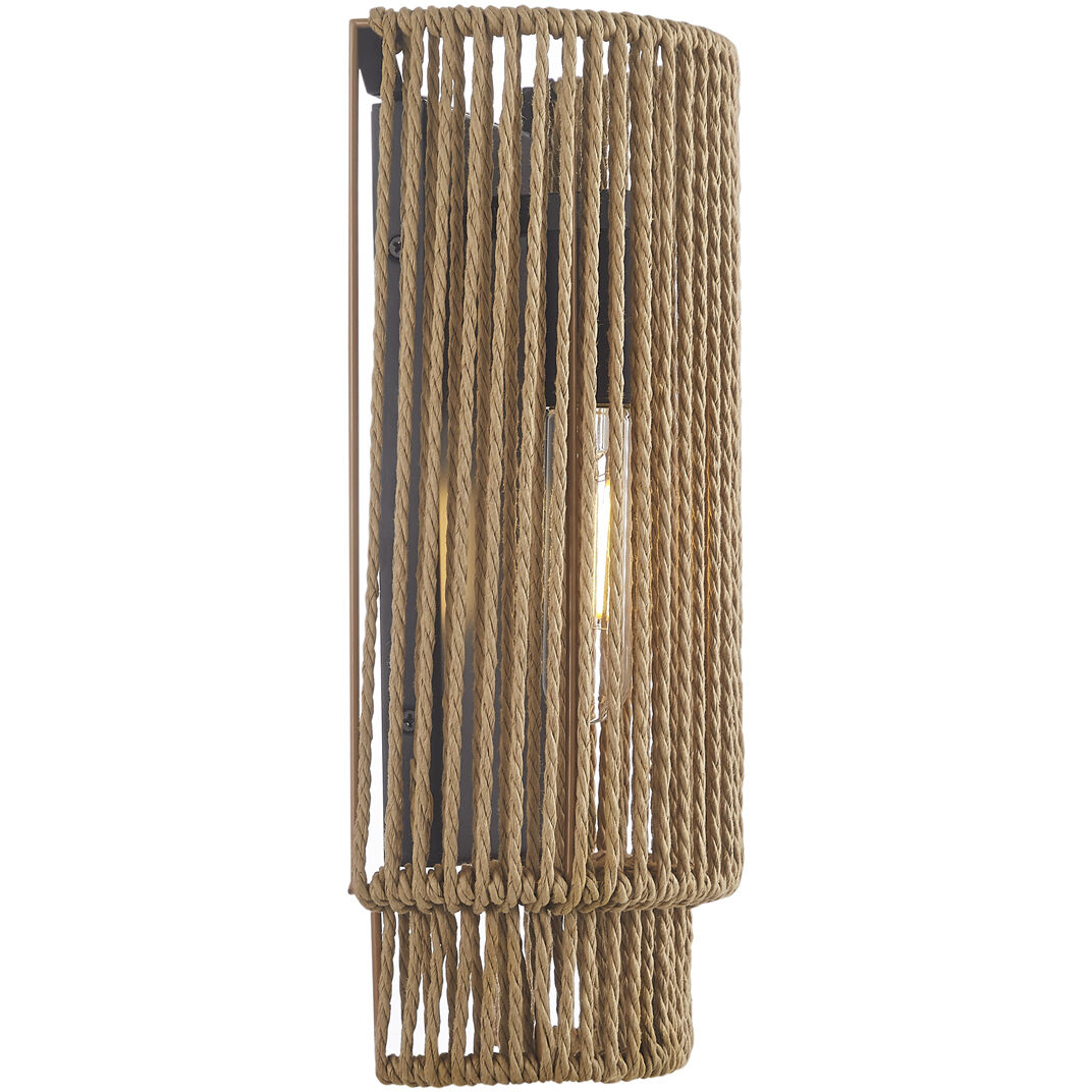 Eco Collection - Milos Family 1 Light 6.5 inch Matte Black ADA Wall Sconce Wall Light, EVOLV