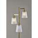 Gio 65 inch 60.00 watt Painted Brass Tree Floor Lamp Portable Light