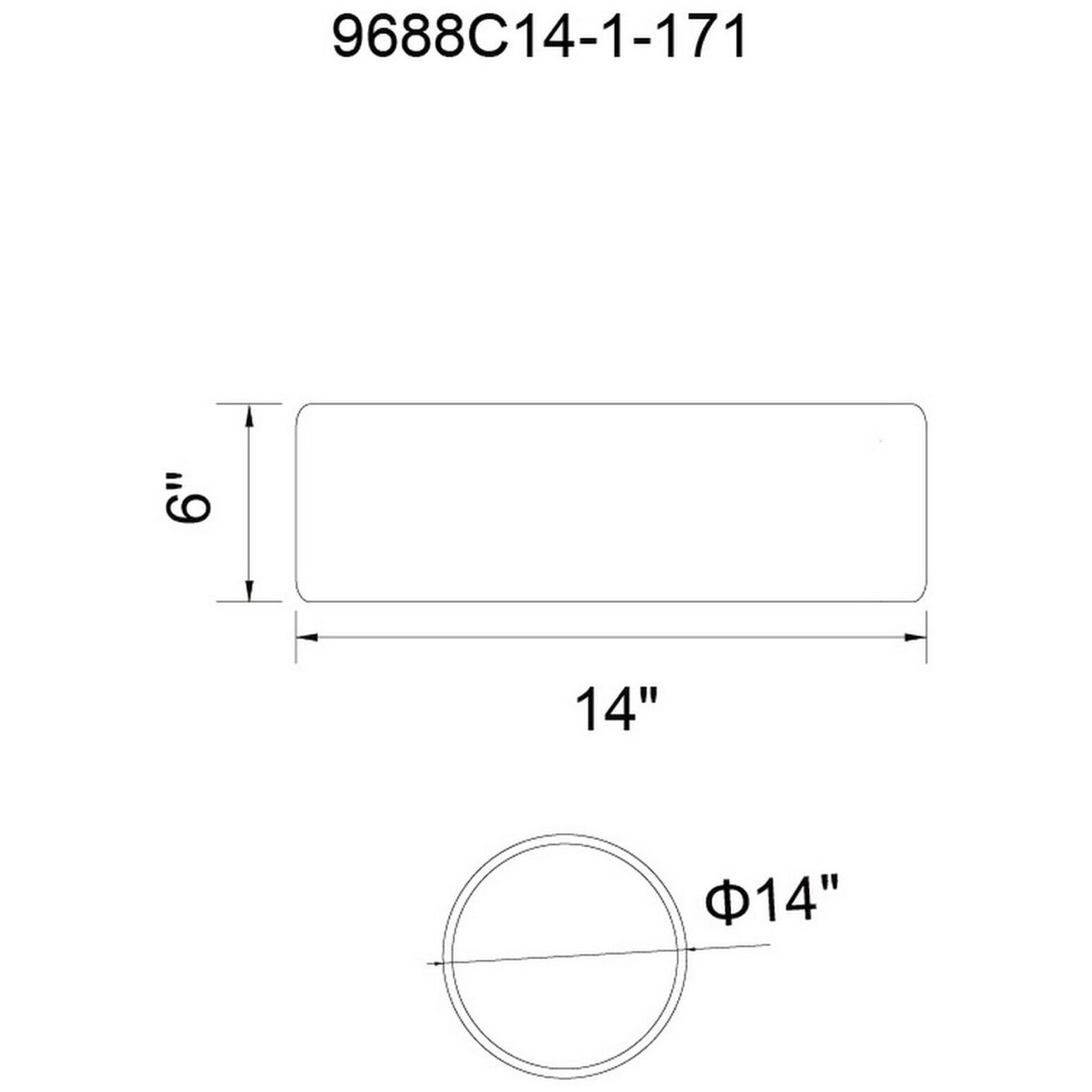Campton 2 Light 14 inch Black Drum Shade Flush Mount Ceiling Light