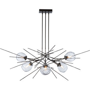 Griffin 6 Light 63 inch Ink Pendant Ceiling Light