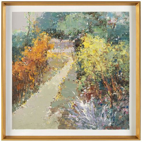Liu Mengzhou's 33 X 33 inch Landscape Art