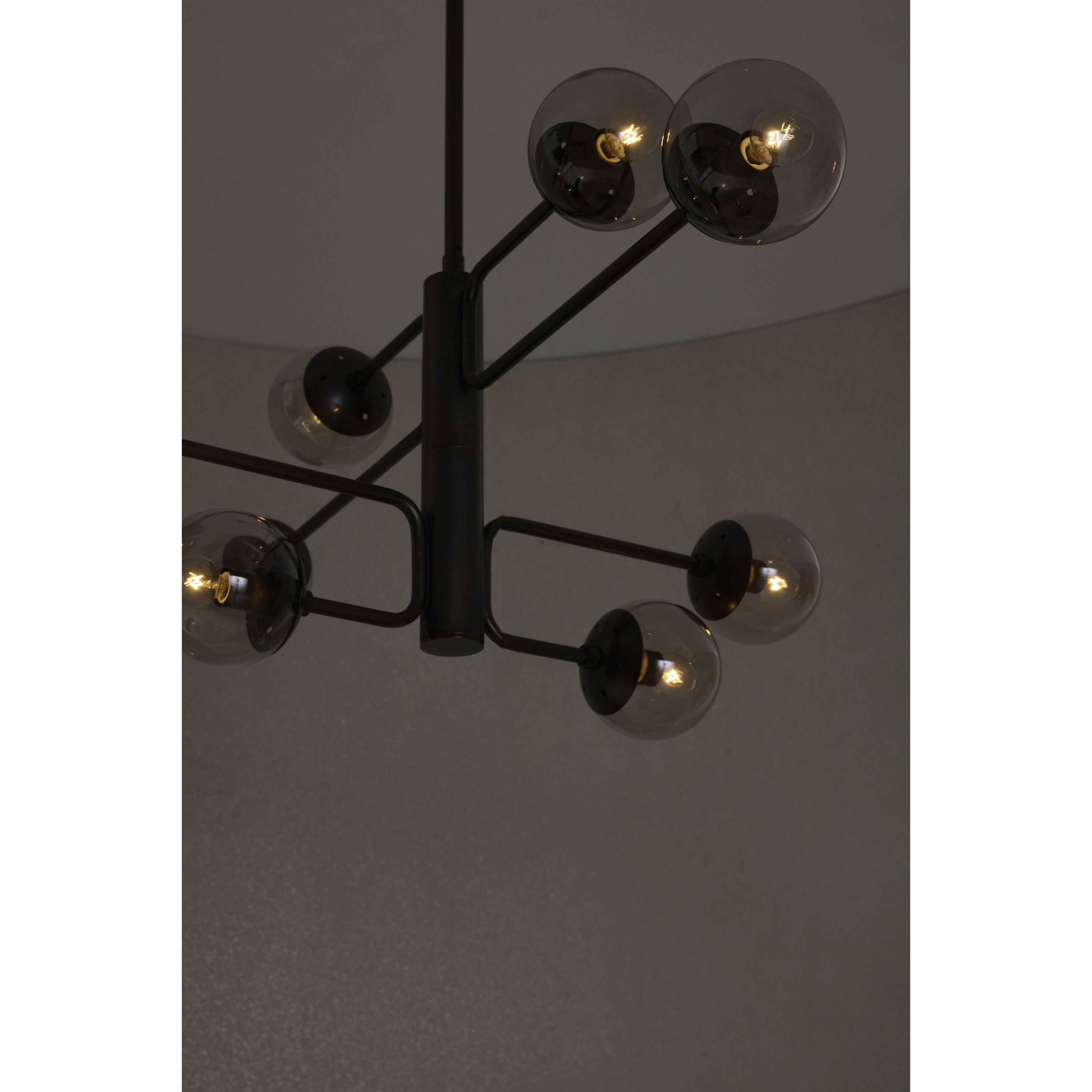 Zeki 6 Light 29 inch Antique Brass Chandelier Ceiling Light