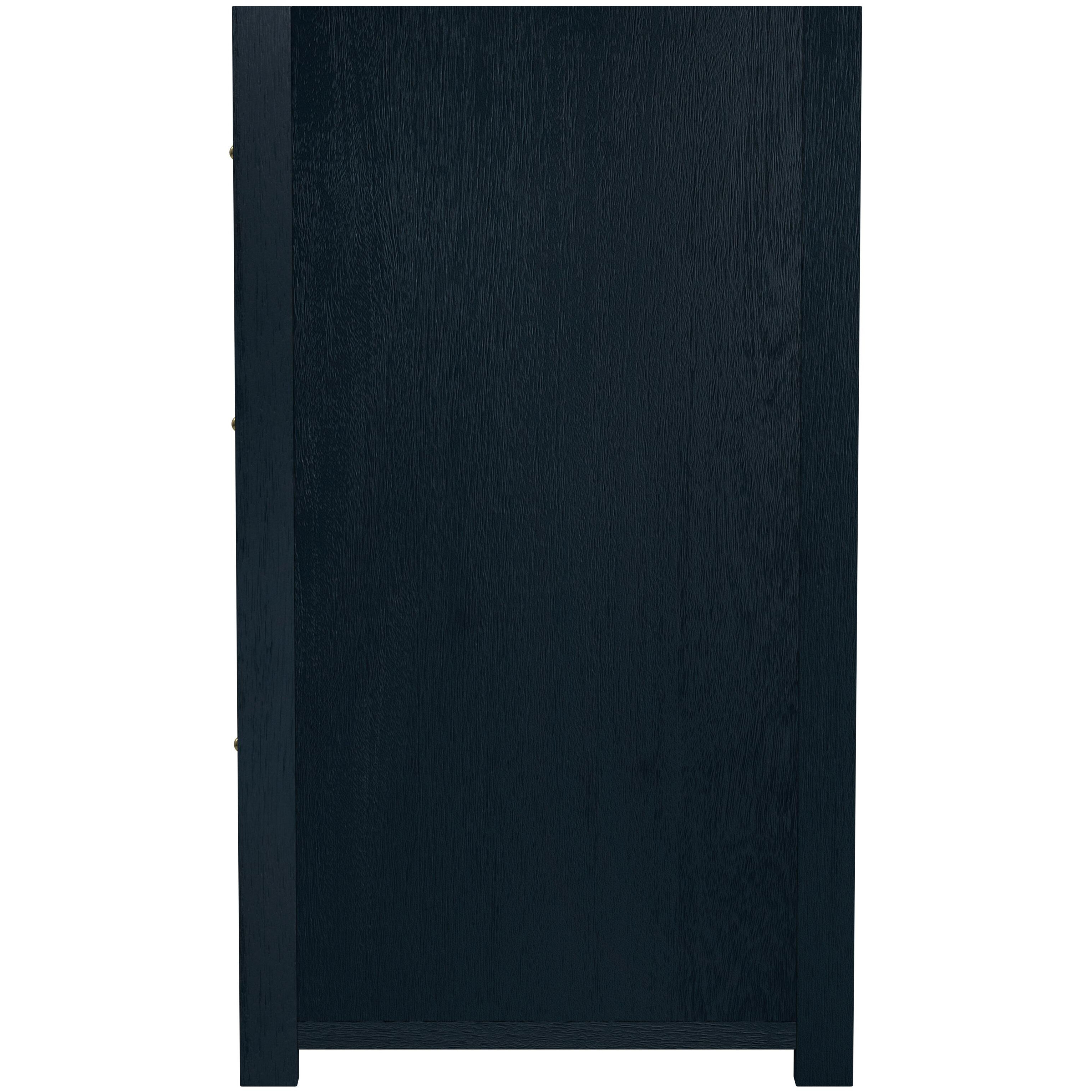 Lark  3 Drawer Nightstand in Navy Blue