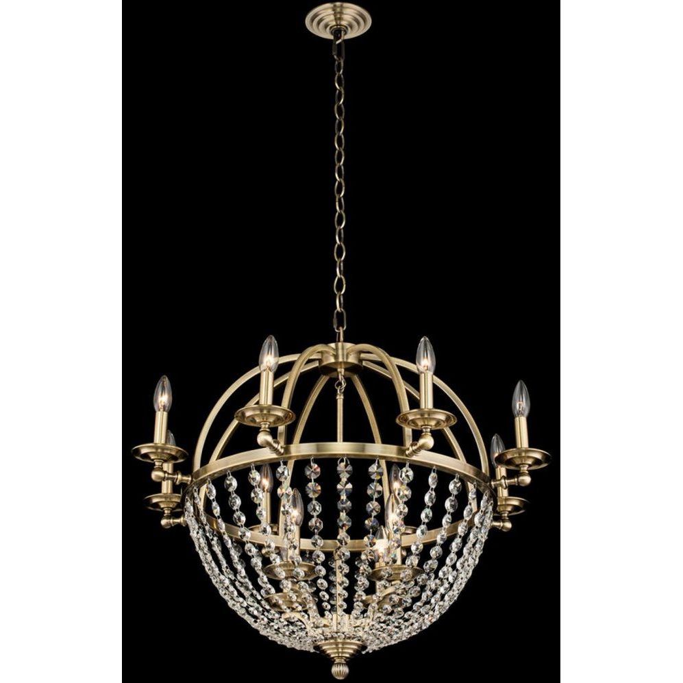 Pendolo 12 Light 30 inch Brushed Champagne Gold Chandelier Pendant Ceiling Light