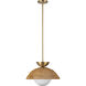 Alora Mood Perth 1 Light 14.75 inch Brushed Gold Pendant Ceiling Light