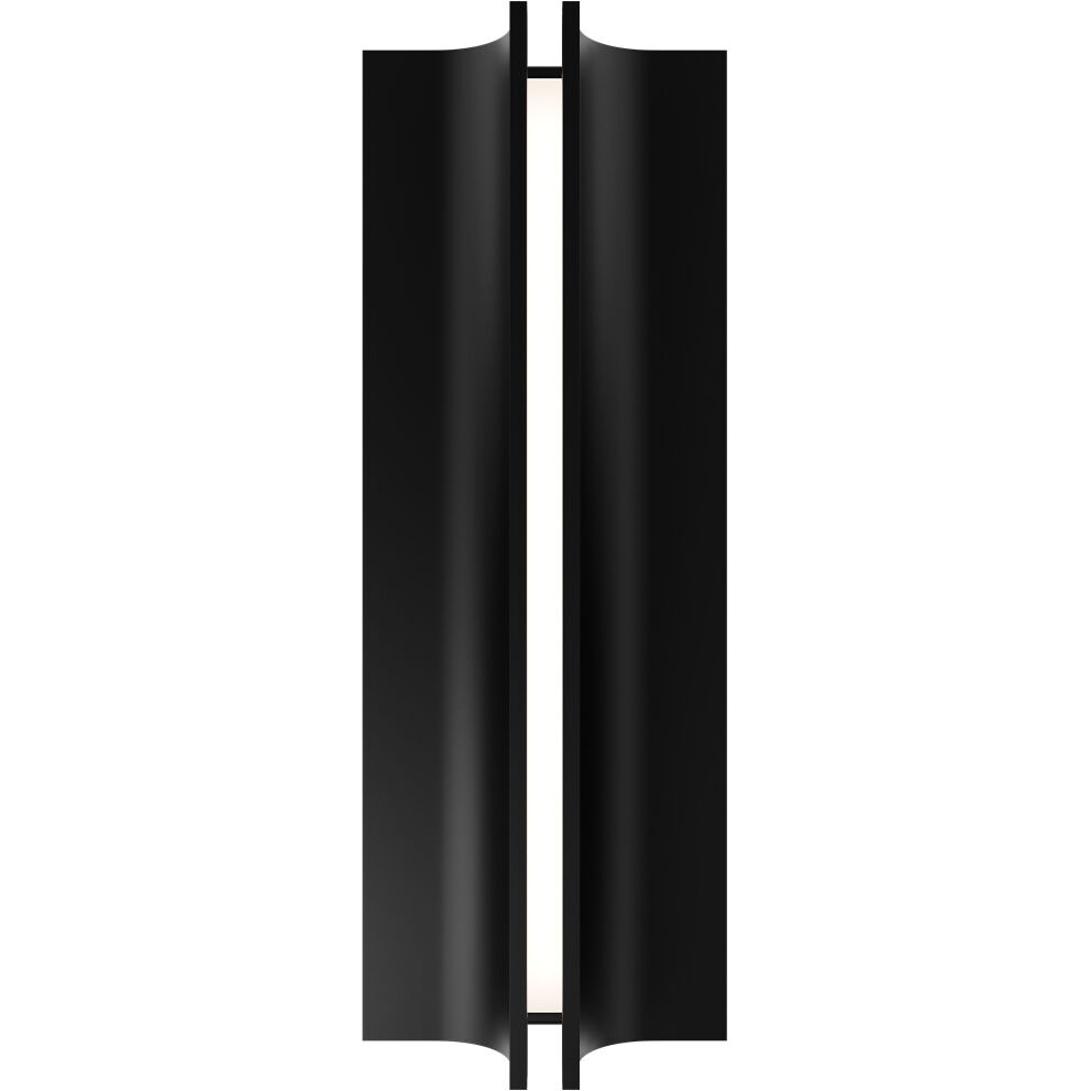 Strait LED 16 inch Black Outdoor Wall Lighting in 3000K