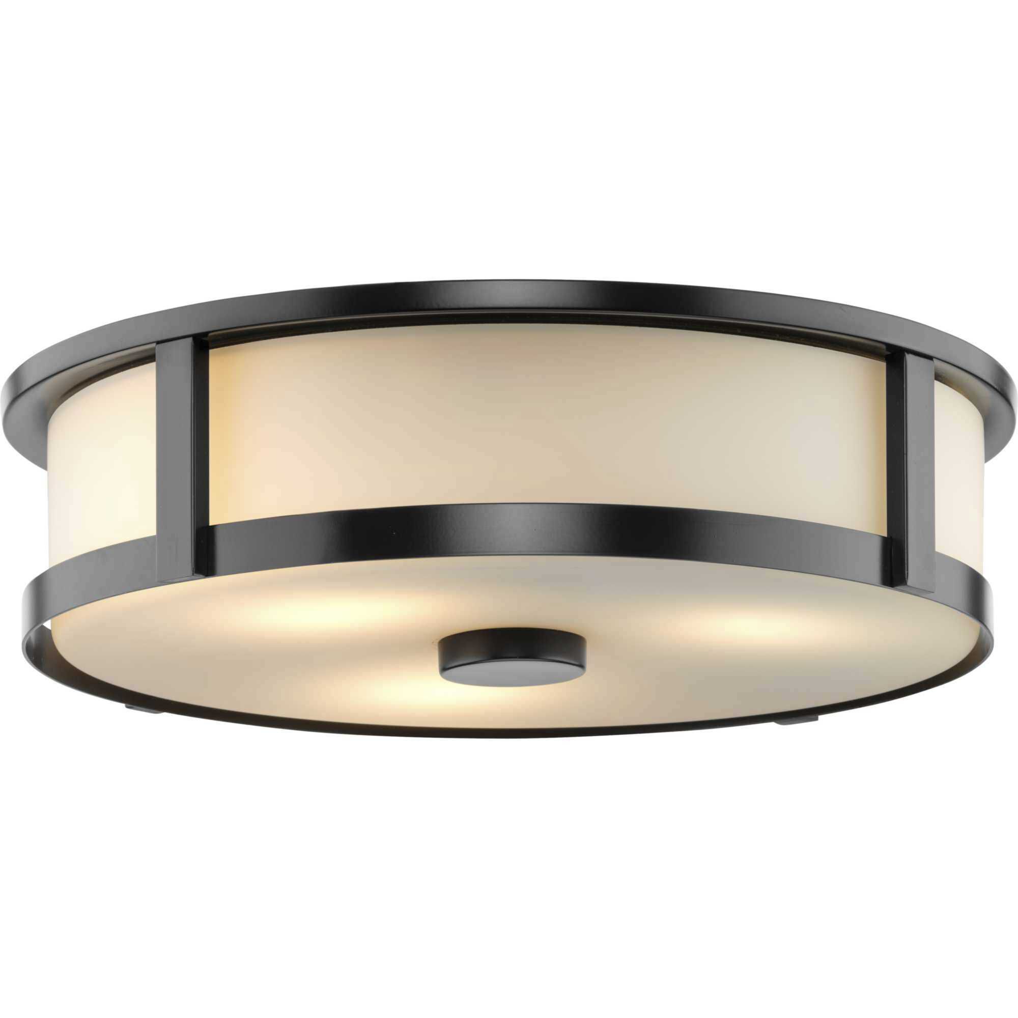 Gilliam LED 16.12 inch Matte Black Flush Mount Ceiling Light