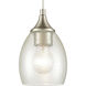 Miranda 1 Light 5 inch Satin Nickel Mini Pendant Ceiling Light