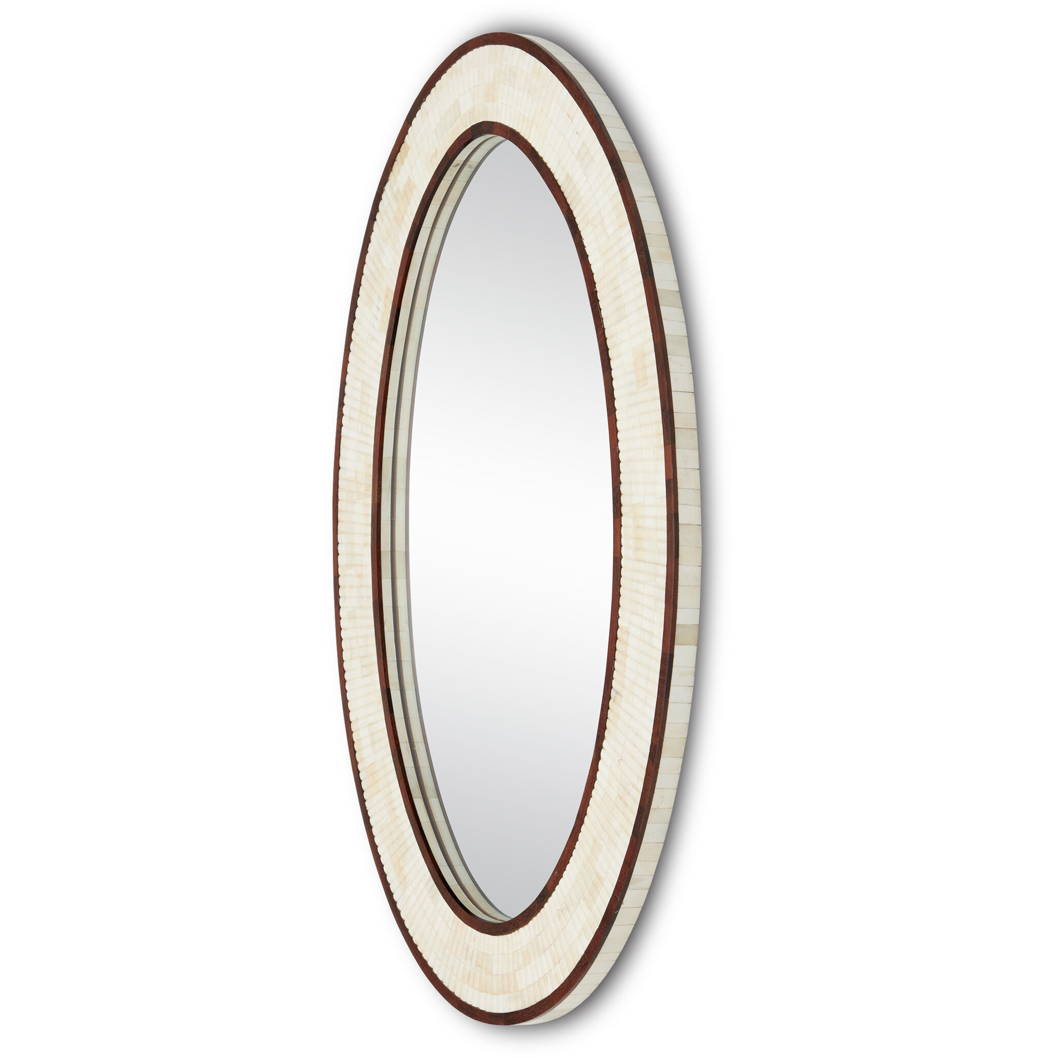 Andar 39 X 26 inch Natural and Dark Walnut with Mirror Mirror