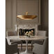 Belle 3 Light 36 inch Gold Leaf Chandelier Ceiling Light, Bunny Williams Collection