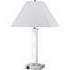 Hotel 28 inch 100 watt Brushed Steel Table Lamp Portable Light