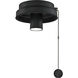 Fitters 1 Light Black Fan Light Kit